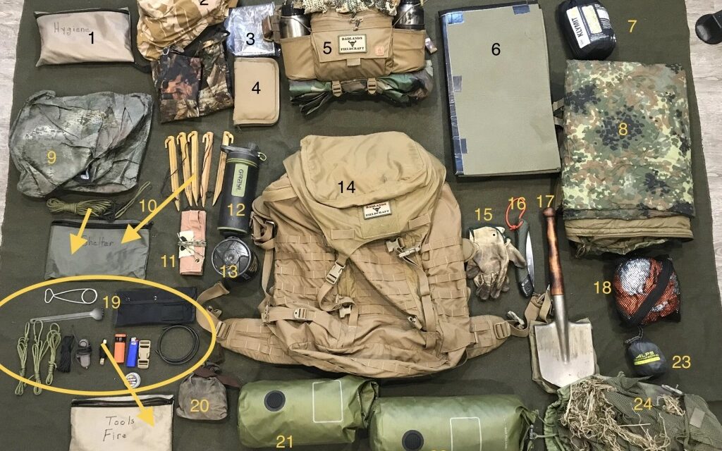 Badlands Fieldcraft: Junk On The Bunk: How I pack for “The Fieldcraft ...